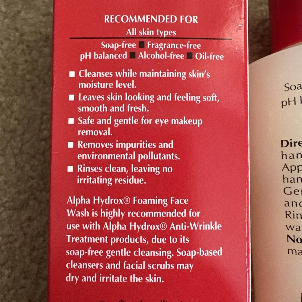 Alpha Hydrox The Original Foaming Face Wash Clarifying Cleanser 6oz HTF Neoteric